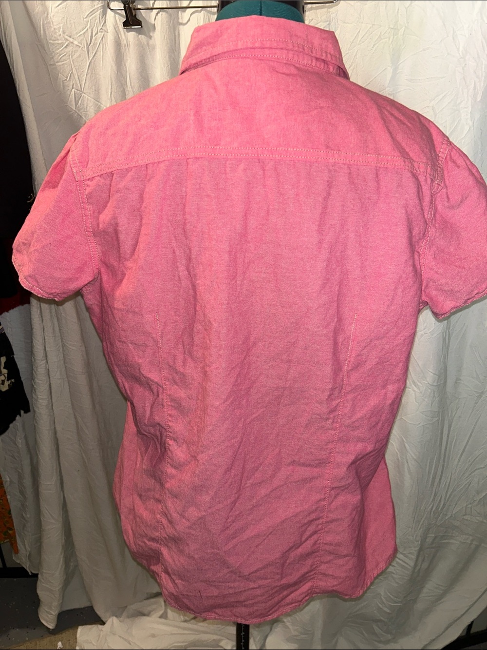 Bit & Bridle Pink Ruffle Front Button Shirt - Picture 9 of 9